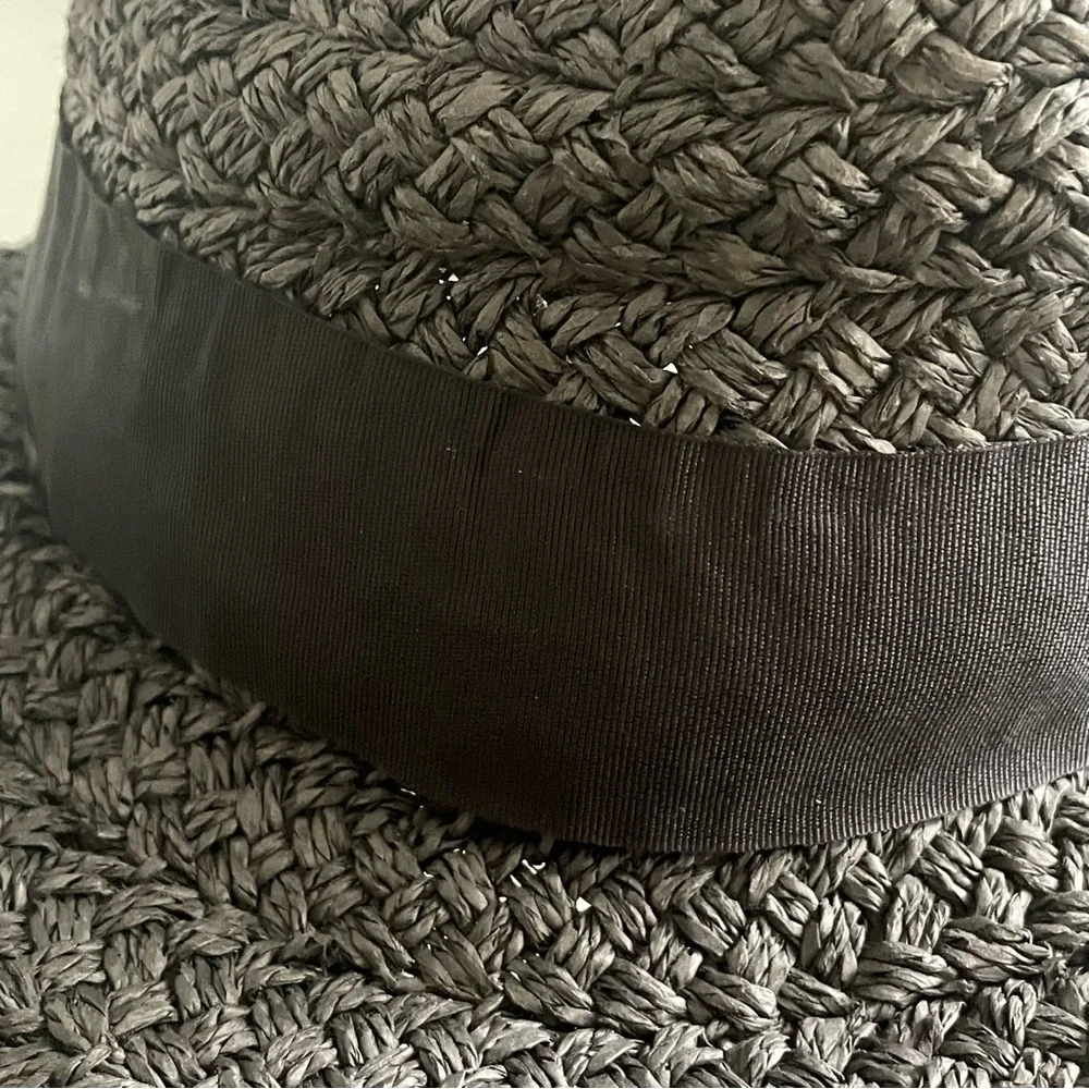 Woven Paper Straw Wide Brim Hat Women’s O/S San Diego Hat Company Brown Black